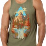 Men's Bear Mountain Nature Graphic Tank Top