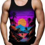 Men's Bold 3D Print All-Over Sleeveless Muscle Tank