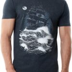 Men's Ocean Wave Surf Nature Graphic T-Shirt