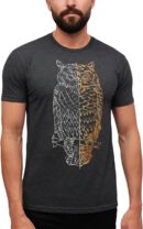 Men's Owl Nature Geometric Graphic T-Shirt