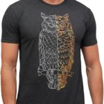 Men's Owl Nature Geometric Graphic T-Shirt