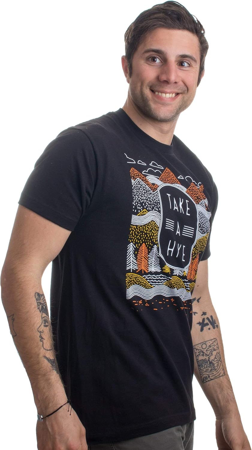 Men's Take A Hike Outdoor Nature Graphic T-Shirt 3 Men's Take A Hike Outdoor Nature Graphic T-Shirt - Image 3