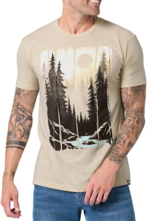 Men's Vintage Hiking Outdoor Wilderness Graphic T-Shirt