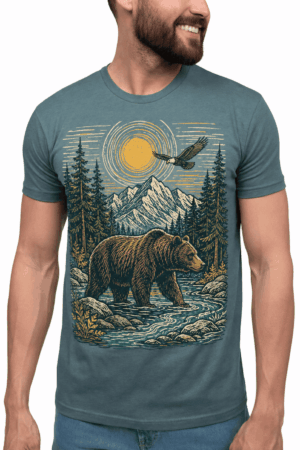Men's Wildlife Animal Nature Outdoor Graphic T-Shirt