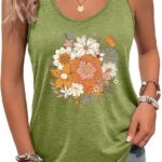 Women's Floral Garden Nature Tank Top