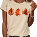 Women's Maple Leaf Hiking Sleeveless Graphic T-Shirt