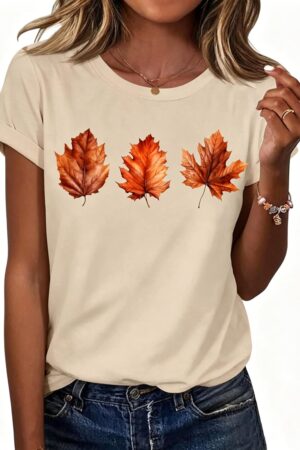 Women's Maple Leaf Hiking Sleeveless Graphic T-Shirt