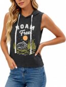 Women's Mountain Hiking Outdoor Sleeveless Hooded Tank