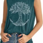 Women's Tree of Life Nature Graphic Sleeveless Tank Top