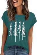 Women's Vintage Floral Animal Cap Sleeve Graphic T-Shirt